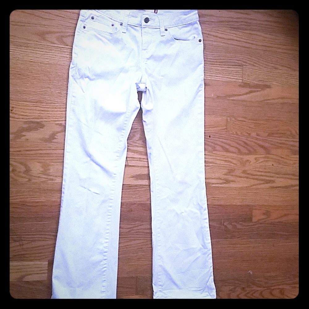 White boot cut Jeans